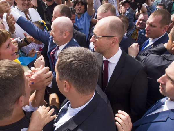 Oleksandr Turtjynov och arseniy yatsenyuk — Stockfoto