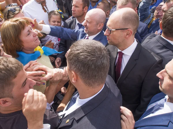 Oleksandr Turchynov e Arseniy Yatsenyuk — Fotografia de Stock