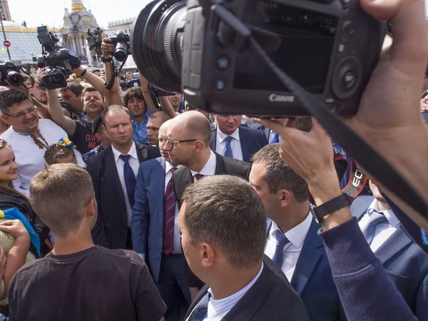 Oleksandr Turtjynov och arseniy yatsenyuk — Stockfoto