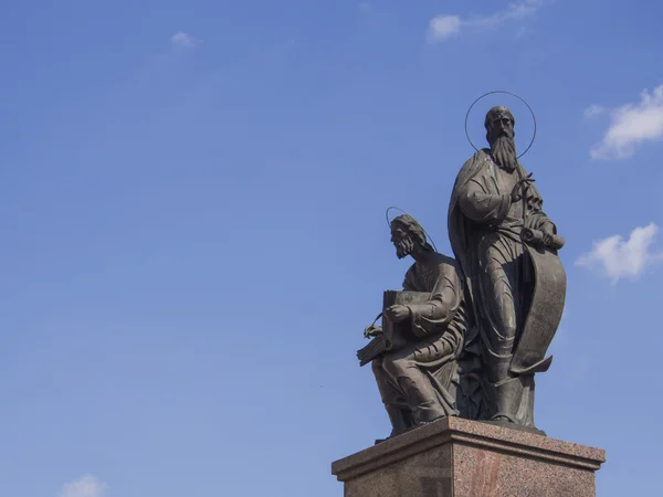 Misyonerleri heykel luke ve john — Stok fotoğraf