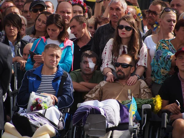 Militaire parade in Kiev — Stockfoto