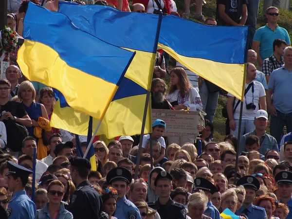 Zuschauer bei der Parade — Stockfoto