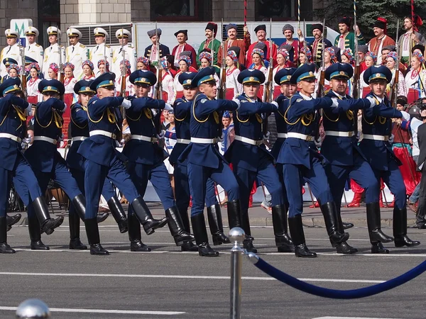 Military parade in Kyiv — Stock Photo, Image