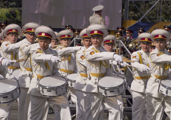 Kiev military parade to mark Independence day — Stock Photo, Image