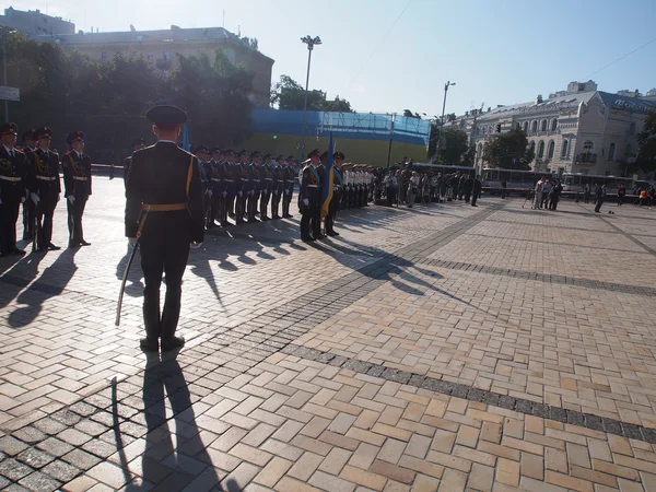 Kiev military parade to mark Independence day — Stock Photo, Image