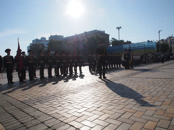 Kiev militaire parade ter gelegenheid van de dag van de onafhankelijkheid — Stockfoto