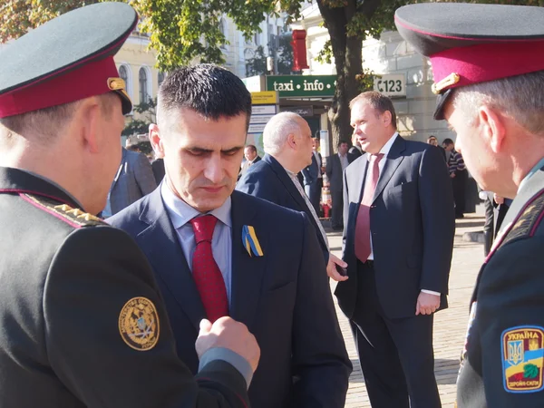 Valentyn nalyvaychenko ter ere van de dag van de vlag van Oekraïne — Stockfoto