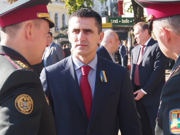 Valentyn nalyvaychenko hedra flagga dagen i Ukraina — Stockfoto