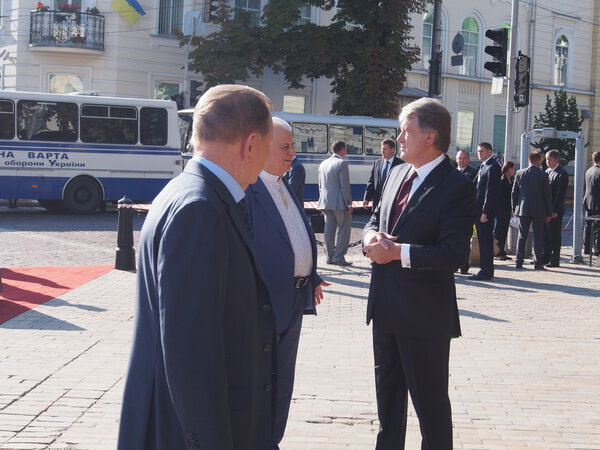 Former Presidents Leonid Kravchuk, Leonid Kuchma and Viktor Yushchenko