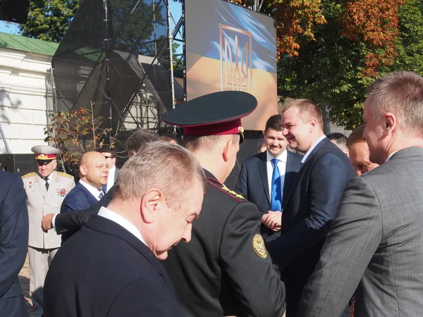 Valentyn Nalyvaychenko en honor al Día de la Bandera de Ucrania — Foto de Stock