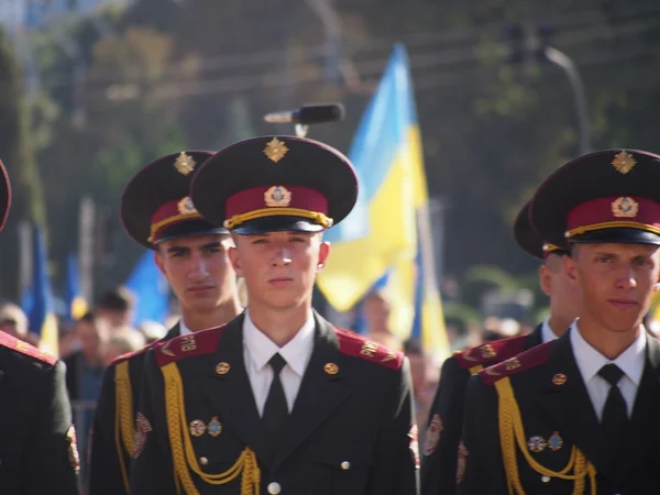 Киевский военный парад в честь Дня независимости — стоковое фото