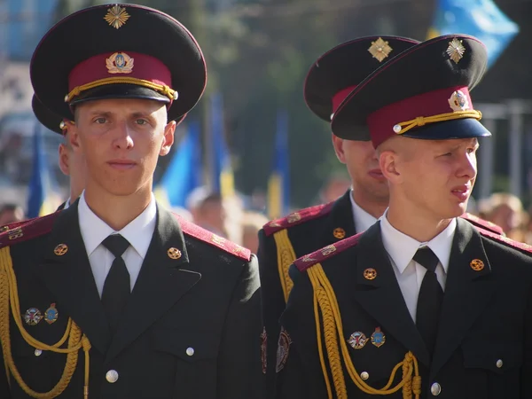 Défilé militaire de Kiev pour marquer le jour de l'indépendance — Photo