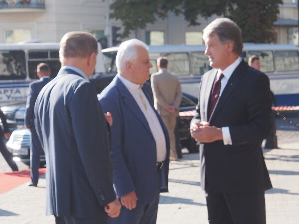 Former Presidents Leonid Kravchuk, Leonid Kuchma and Viktor Yushchenko