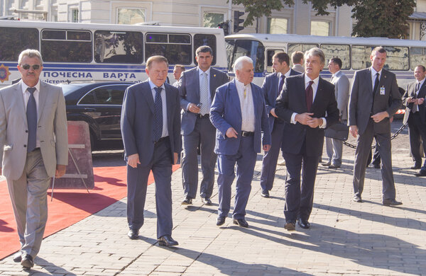 Leonid Kravchuk, Leonid Kuchma and Viktor Yushchenko