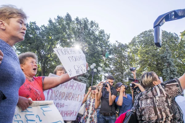 Le madri di soldati esigono il Verkhovna Rada — Foto Stock