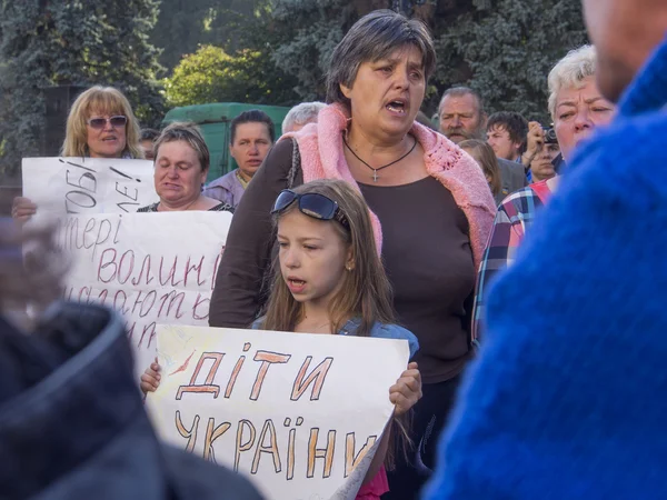 Mães de Soldados exigem a Verkhovna Rada — Fotografia de Stock