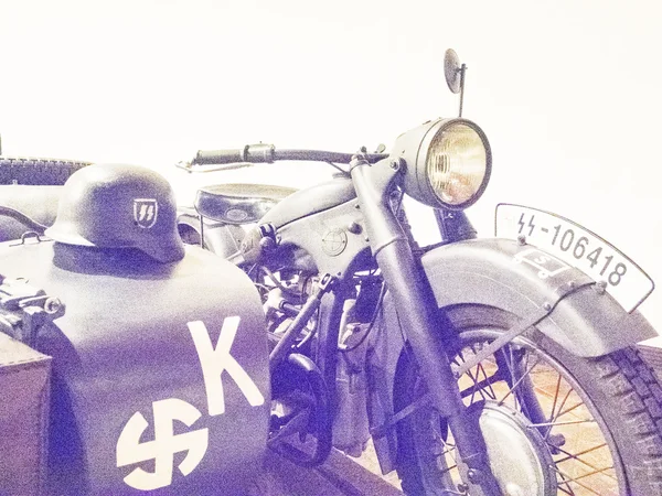 Motocicleta usada pelo Waffen-SS — Fotografia de Stock