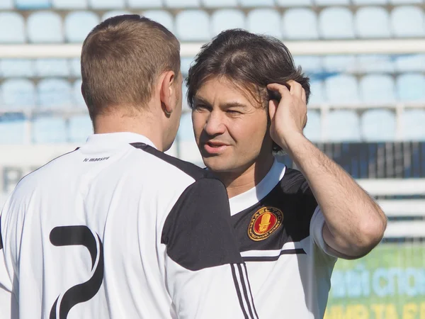 Eugene Nischuk alla partita di calcio di beneficenza — Foto Stock