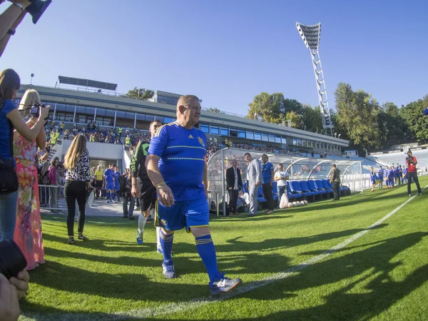 Alexander Rozmaznin at ccharity football match — Stock Photo, Image