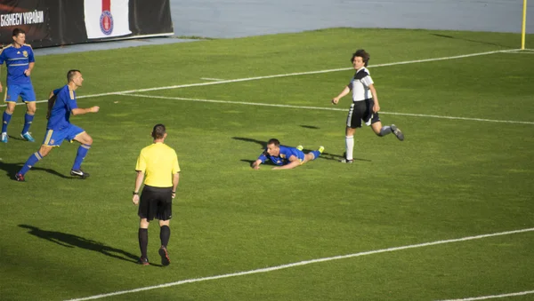 Charity football match at the stadium "Dinamo" Kiev — Stock Photo, Image