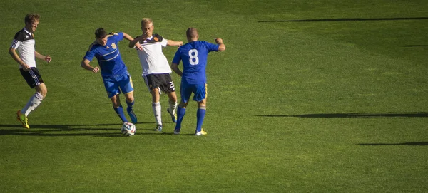 Jogo de futebol solidário no estádio "Dinamo" Kiev — Fotografia de Stock