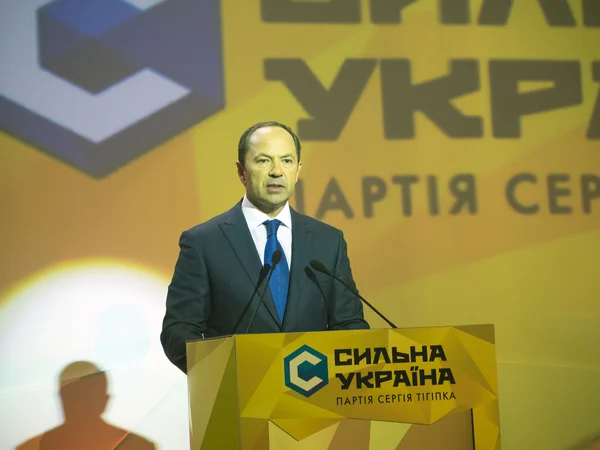 Sergey tigipko kongre delegeleri için konuşuyor — Stok fotoğraf