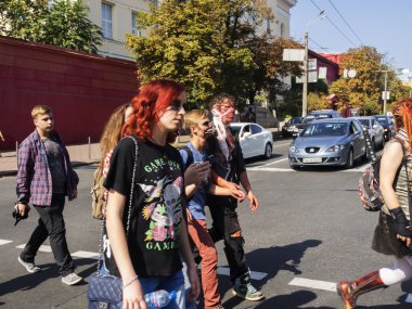 zombi geçit töreninde kyiv