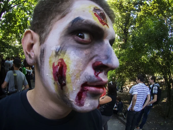 Zombie parade in kyiv — Stock Photo, Image