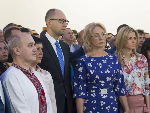 Areseny Yatsenyuk y Lyudmila Denisova — Foto de Stock