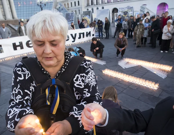 On Maidan remembered Georgy Gongadze — Stock Photo, Image