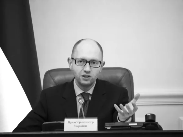 Prime Minister of Ukraine Yatsenyuk — Stock Photo, Image