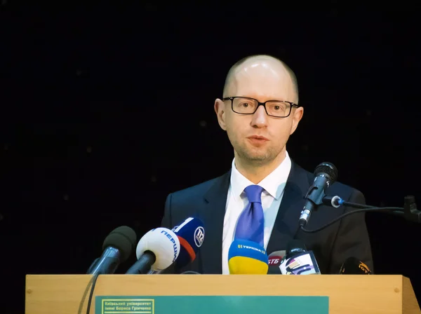 Premiärminister yatsenyuk. — Stockfoto