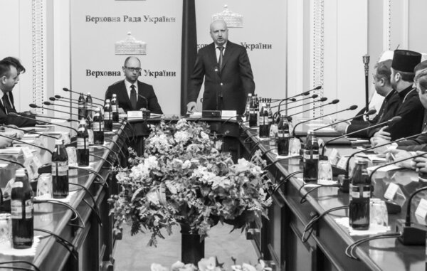 Арсений Яценюк и Александр Турчинов
