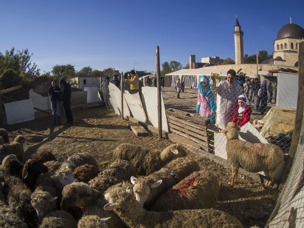 Eid al-adha i kiev moskén ar-rahma — Stockfoto