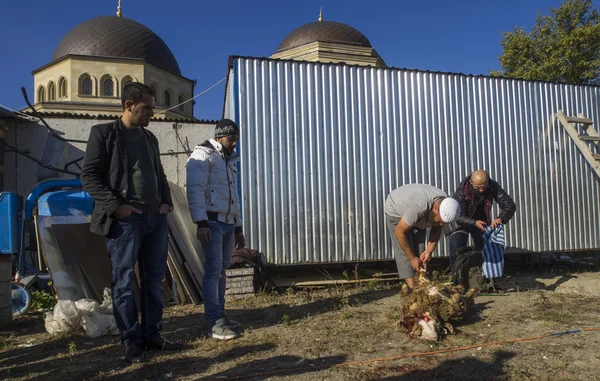 Eid al-adha in kiev moskee ar-rahma — Stockfoto