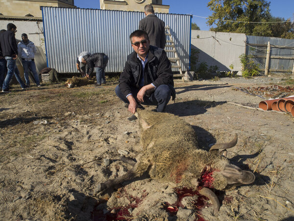 Eid al-Adha in Kiev mosque Ar-Rahma