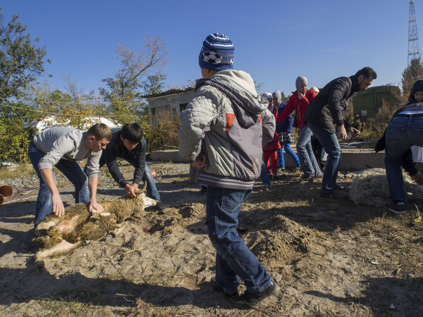 Eid al-Adha in Kiev mosque Ar-Rahma