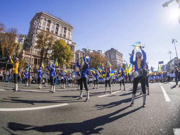 Peace march in Kiev — Stock Photo, Image
