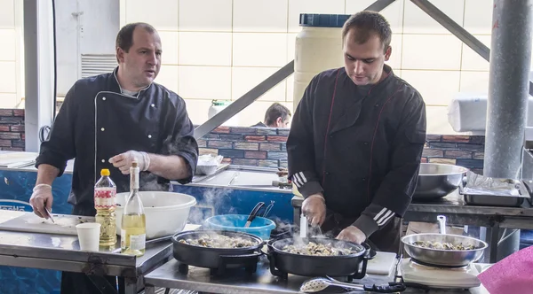 Street Food Festival in Kiev — Stock Photo, Image