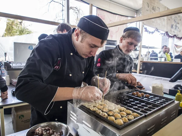 Street Food Festival in Kiev — Stock Photo, Image