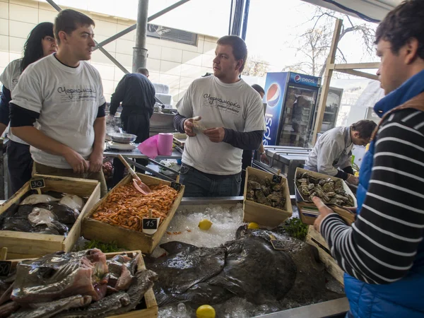 Święto ulicy żywności w Kijowie — Zdjęcie stockowe