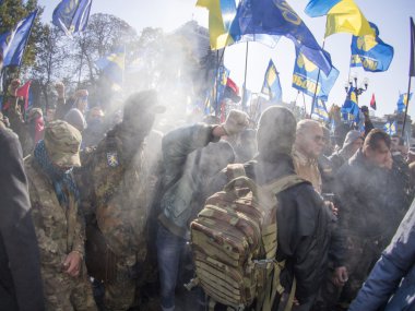 Bozuklukları Verkhovna Rada yakınındaki