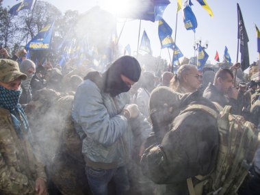 Bozuklukları Verkhovna Rada yakınındaki