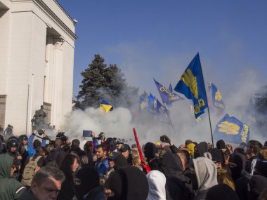Bozuklukları Verkhovna Rada yakınındaki