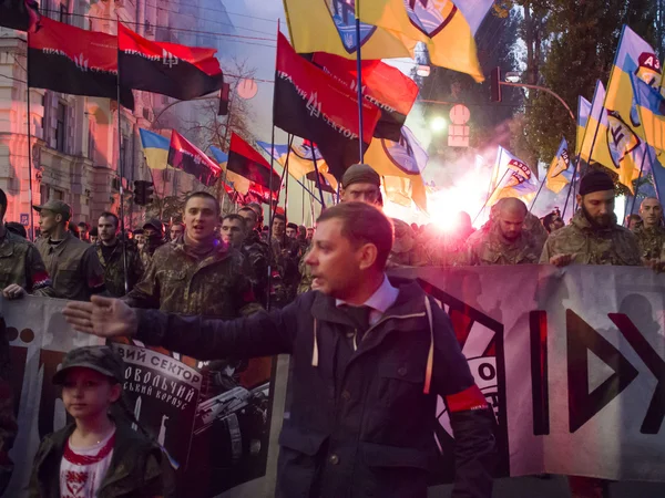 March of героїв у Києві — стокове фото