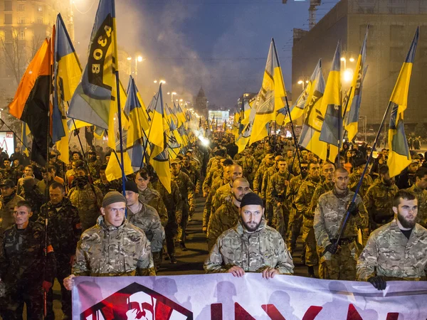 March of Heroes in Kiev — Stock Photo, Image