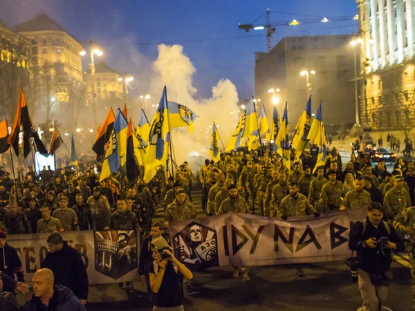 March of Heroes in Kiev — Stock Photo, Image