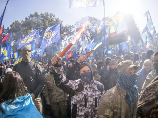 Perturbações perto de Verkhovna Rada — Fotografia de Stock