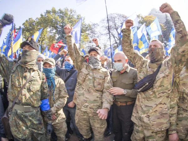 Disturbios cerca de Verkhovna Rada — Foto de Stock