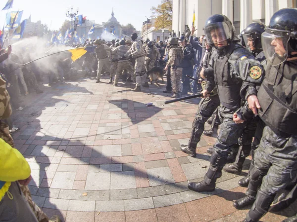 Disturbances near Verkhovna Rada — Stock Photo, Image